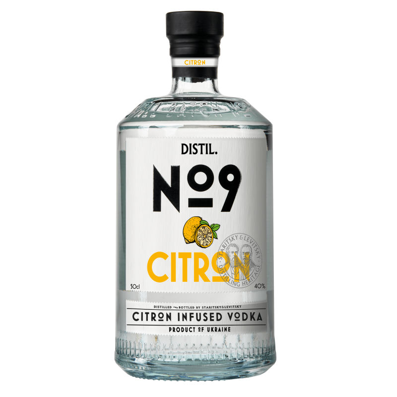 Distil No.9 Vodka Citron Flavoured  0.5L 40%